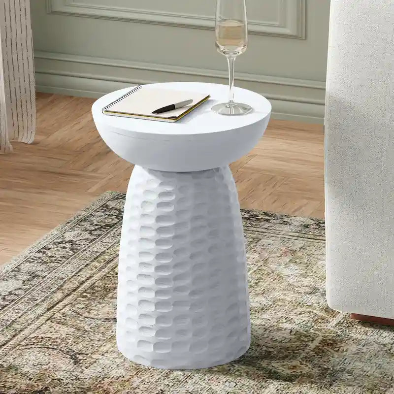WYNDENHALL Willis 13 inch Wide Solid Wood Contemporary Accent Table & Fully Assembled - 12.6 D x 12.6 W x 17.7 H