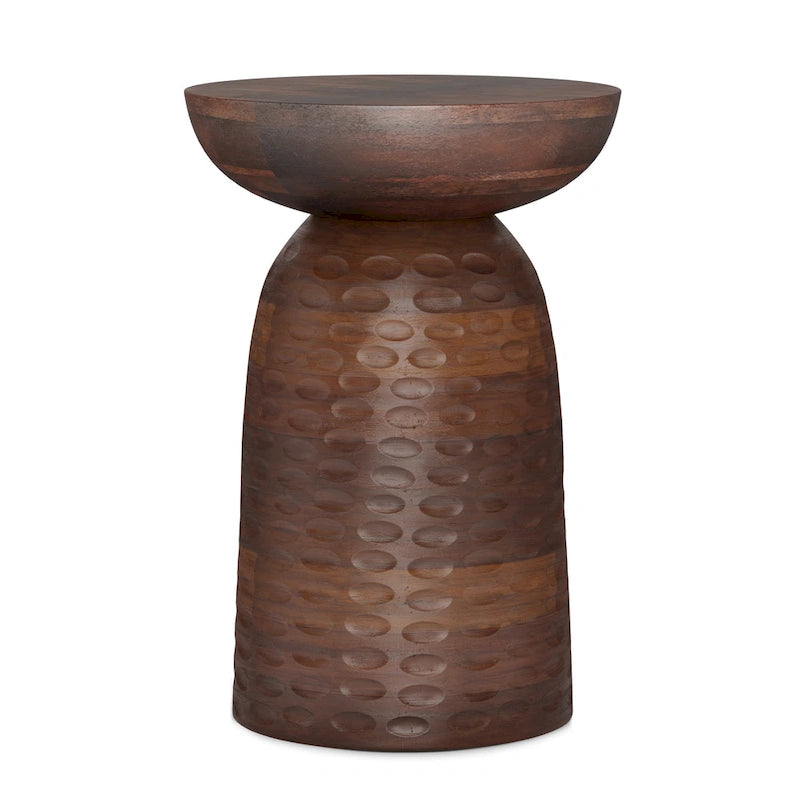 WYNDENHALL Willis 13 inch Wide Solid Wood Contemporary Accent Table & Fully Assembled - 12.6 D x 12.6 W x 17.7 H