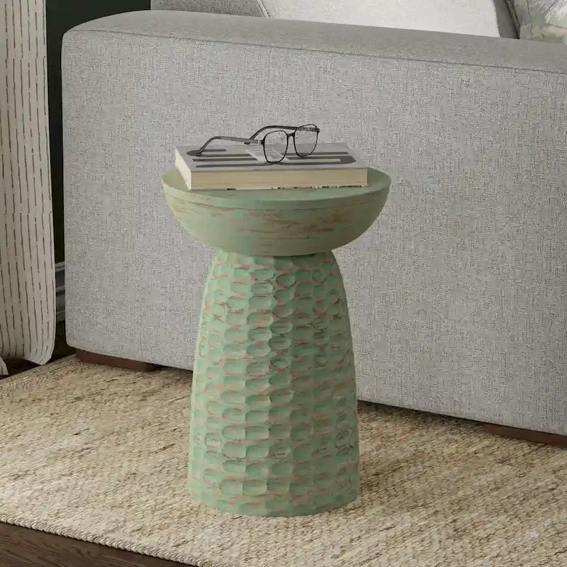 WYNDENHALL Willis 13 inch Wide Solid Wood Contemporary Accent Table & Fully Assembled - 12.6 D x 12.6 W x 17.7 H