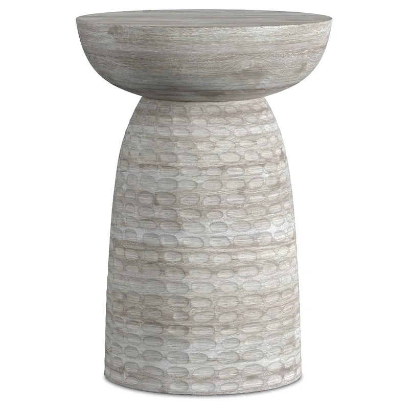 WYNDENHALL Willis 13 inch Wide Solid Wood Contemporary Accent Table & Fully Assembled - 12.6 D x 12.6 W x 17.7 H