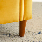Storage Bench for Bedroom End of Bed Rolled Armed Linen Fabric Ottoman Couch Long Bench