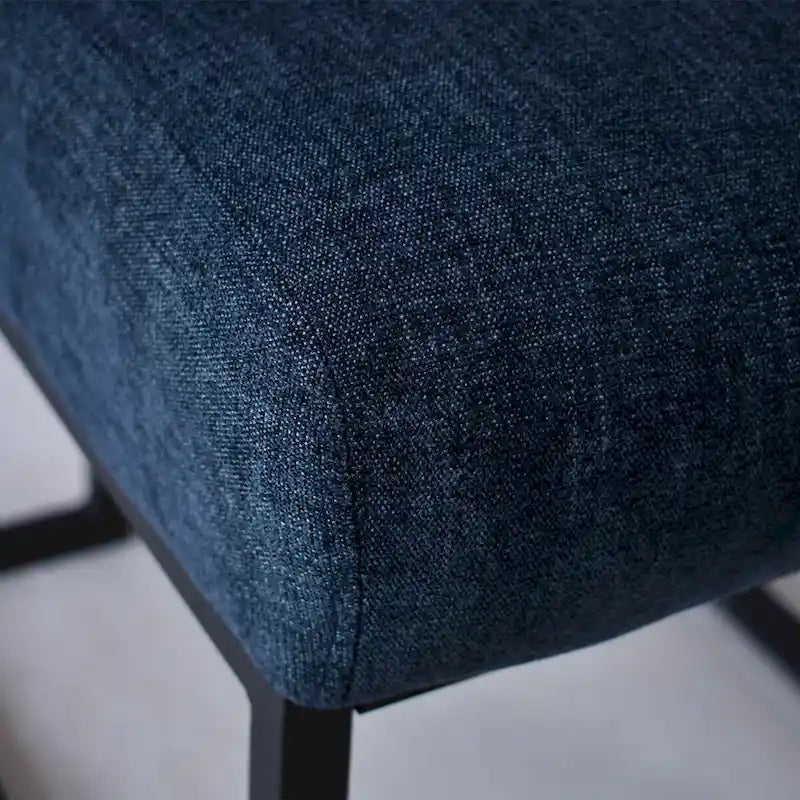 Dining Chair with Black Metal Legs (Set of 2)