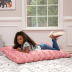 Jaxx Saxx 3.5 Foot Giant Decor Floor Pillow For Kids, Faux-Fur