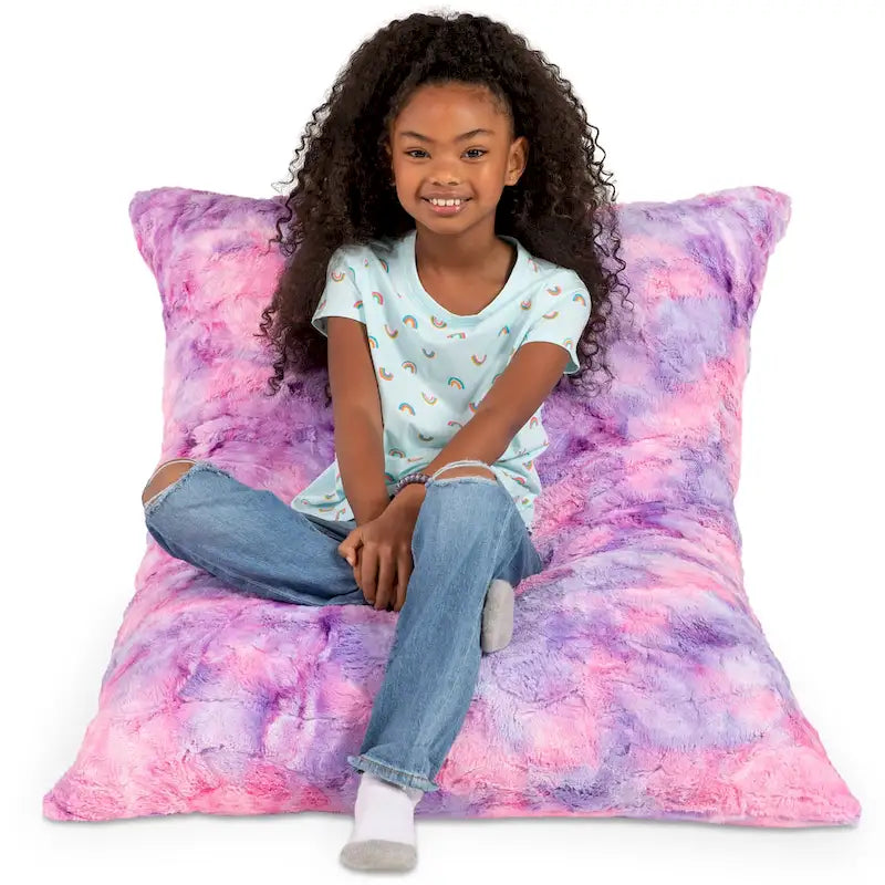 Jaxx Saxx 3.5 Foot Giant Decor Floor Pillow For Kids, Faux-Fur