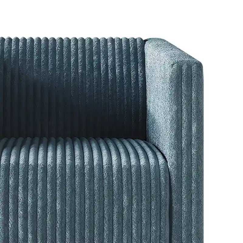 CraftPorch Corduroy Modern and Glamorous Velvet Upholstered 3-Piece Living Room Set