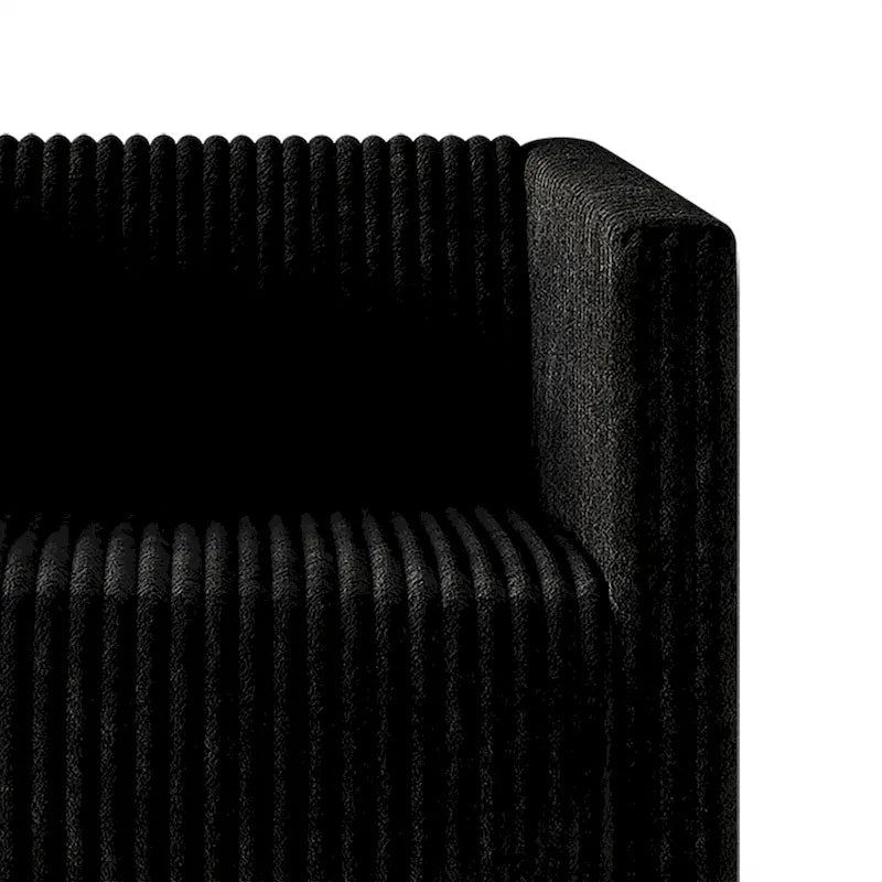 CraftPorch Corduroy Modern and Glamorous Velvet Upholstered 3-Piece Living Room Set
