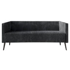 CraftPorch Corduroy Modern and Glamorous Velvet Upholstered 3-Piece Living Room Set