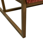 INK+IVY Waldorf Faux Leather Metal Frame Lounge Chair