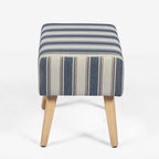 Adeco Ottoman Foot Rest Stool with Wood Legs