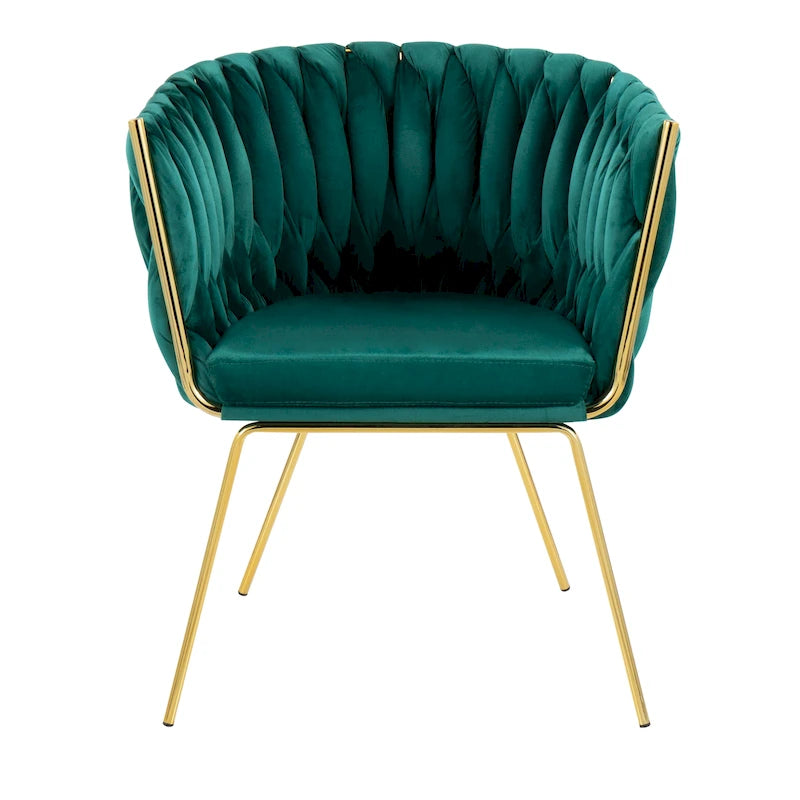 Silver Orchid Braided Erika Chair
