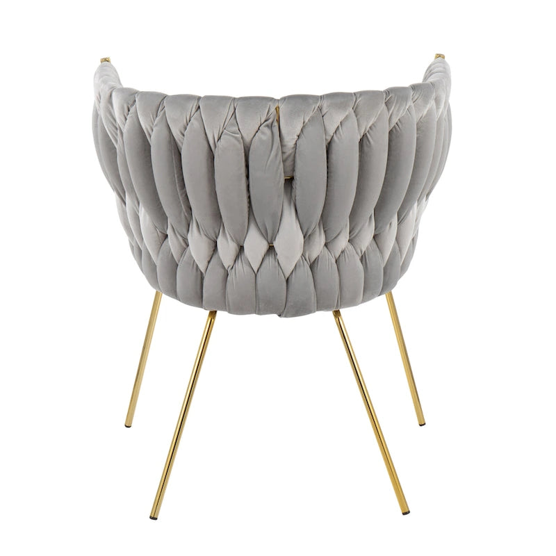 Silver Orchid Braided Erika Chair