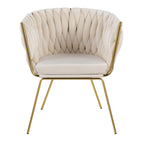Silver Orchid Braided Erika Chair