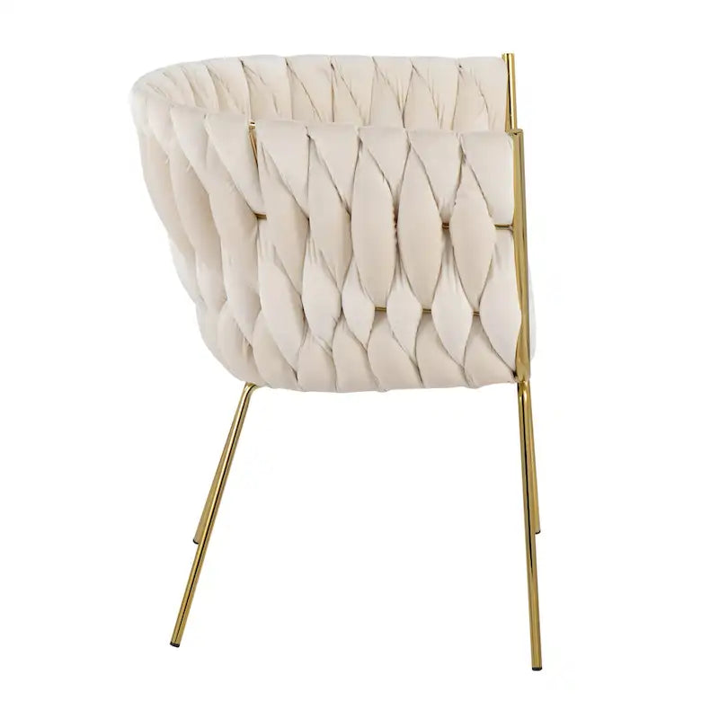 Silver Orchid Braided Erika Chair