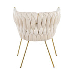 Silver Orchid Braided Erika Chair