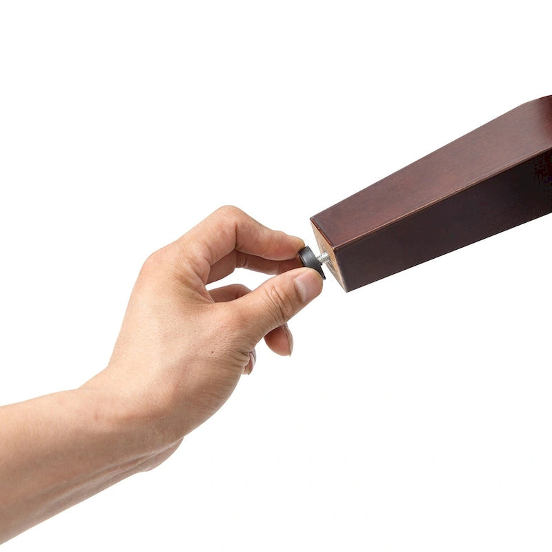 Levi Transitional Leather Armchair with Nailhead Trim Rolled Arms by HULALA HOME