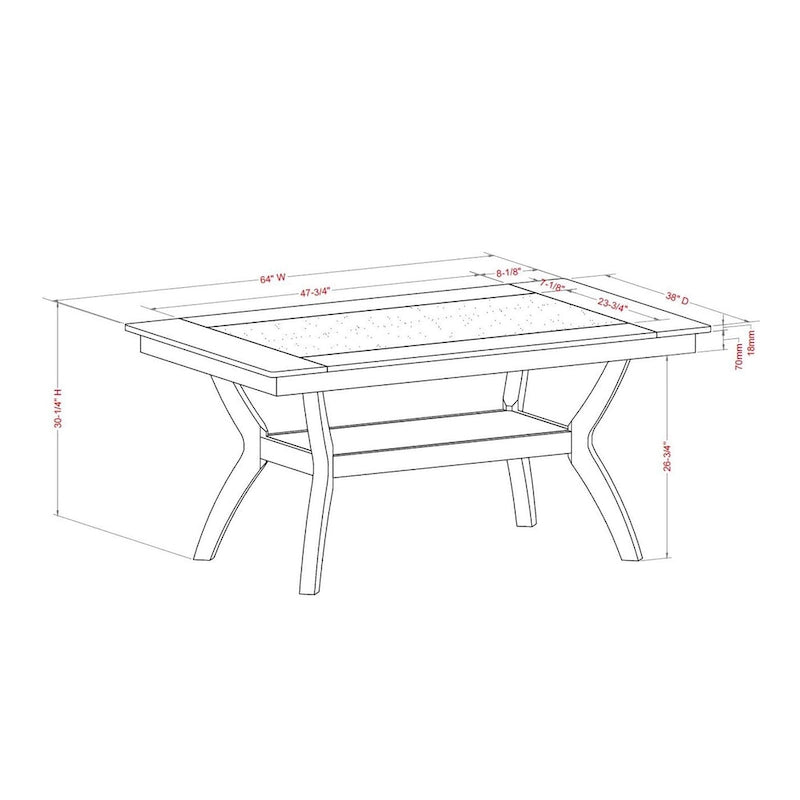 Furniture of America Dionne 7-piece Storage Dining Table Set