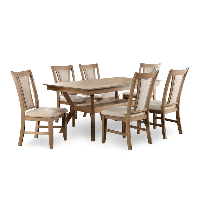 Furniture of America Dionne 7-piece Storage Dining Table Set