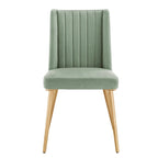 Jose Gold Finish Fabric Dining Chair (Set of 2) by iNSPIRE Q Modern