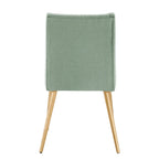 Jose Gold Finish Fabric Dining Chair (Set of 2) by iNSPIRE Q Modern
