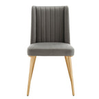Jose Gold Finish Fabric Dining Chair (Set of 2) by iNSPIRE Q Modern