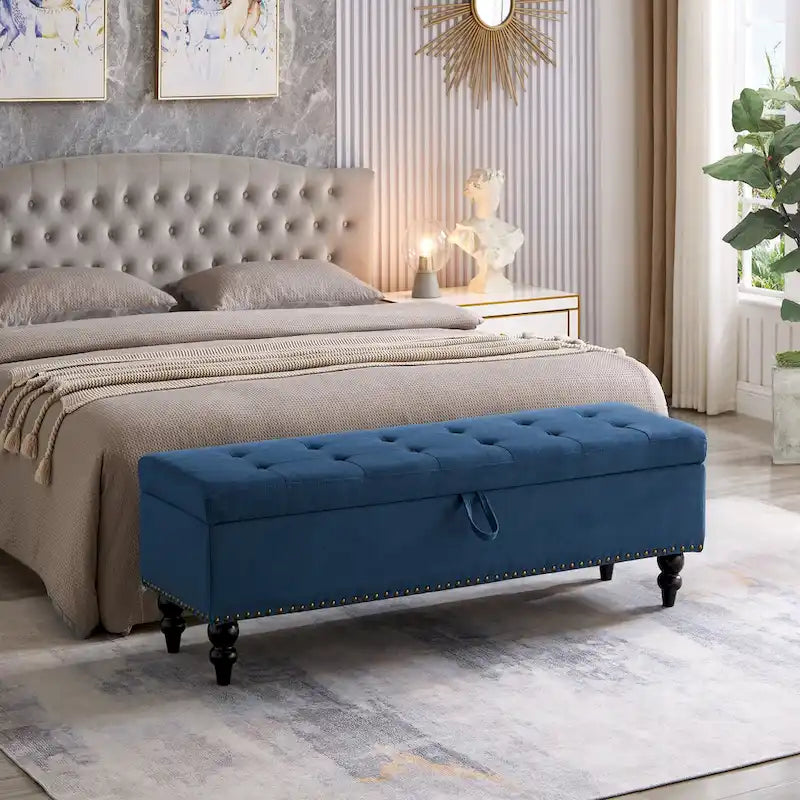 59 Bed Bench Ottoman with Storage