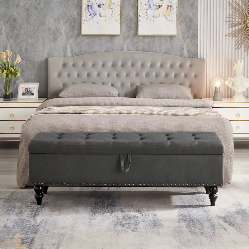 59 Bed Bench Ottoman with Storage