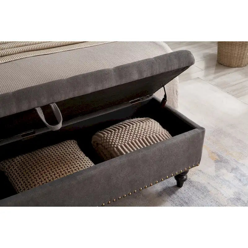 59 Bed Bench Ottoman with Storage