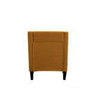 Linen Nailhead Accent Solid Wood Leg Living Room Armchair