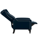 Gracewood Hollow Bea Velvet Wingback Push Back Recliner Chair