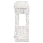 Retro Senior 4-Drawer 1-Shelf Console Table, Classic Entrance Display Table Entryway Table, Storage Sofa Table
