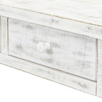 Retro Senior 4-Drawer 1-Shelf Console Table, Classic Entrance Display Table Entryway Table, Storage Sofa Table