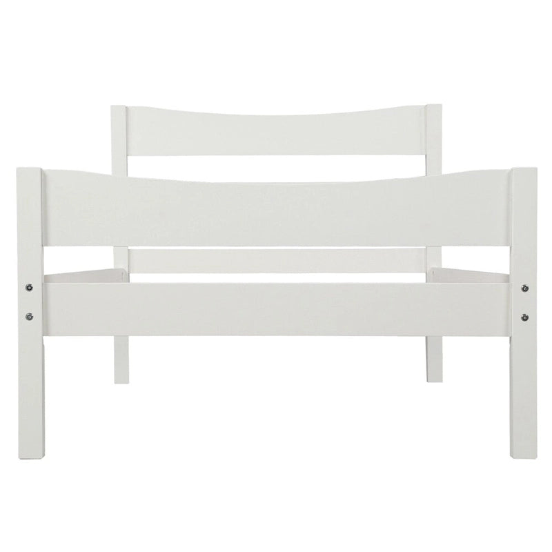 Wood Platform Bed with Headboard