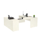 Bestar i3 Plus U-Desk with Two Drawers