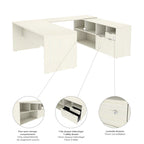 Bestar i3 Plus U-Desk with Two Drawers