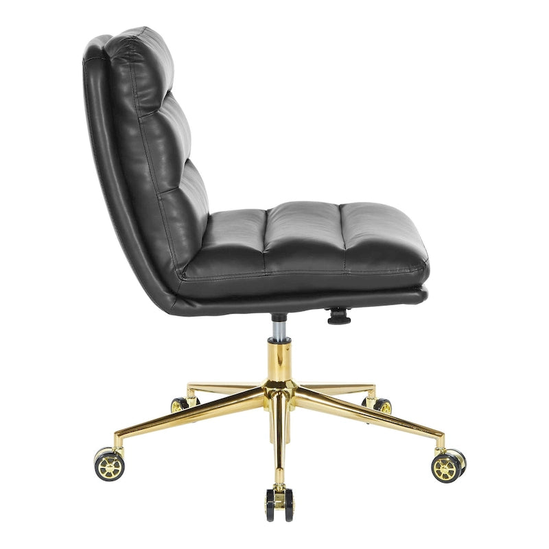 Legacy Swivel Office Chair in Faux Leather
