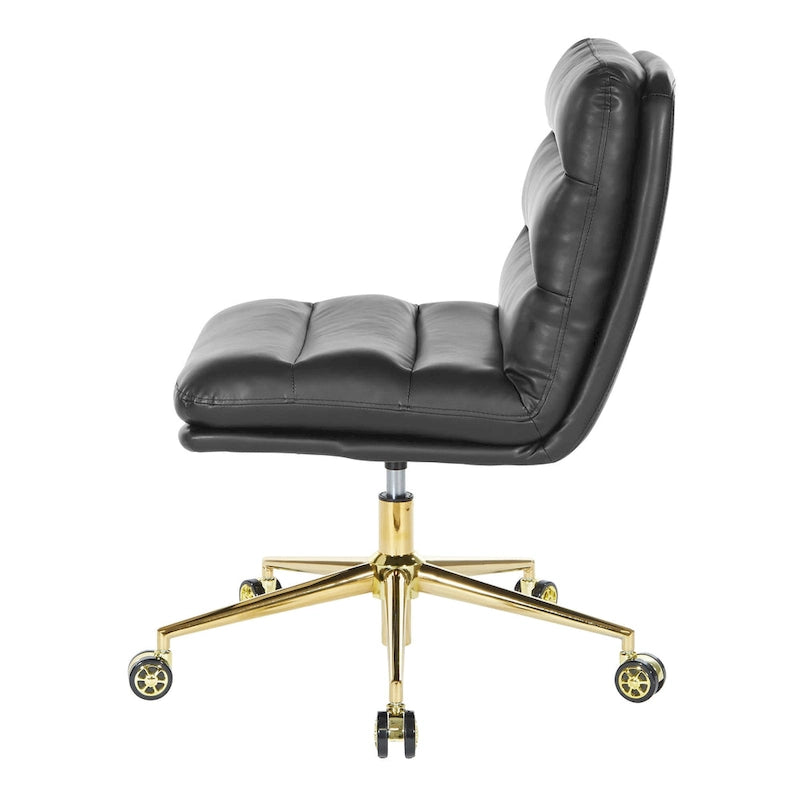 Legacy Swivel Office Chair in Faux Leather