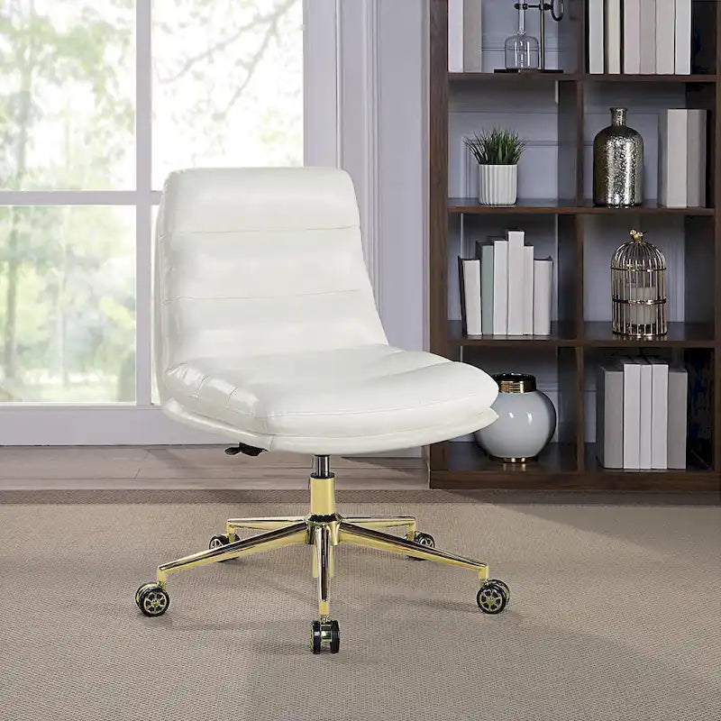 Legacy Swivel Office Chair in Faux Leather