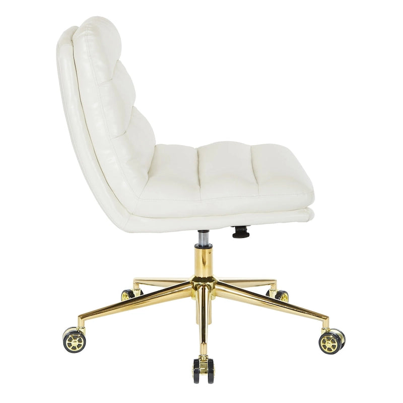Legacy Swivel Office Chair in Faux Leather