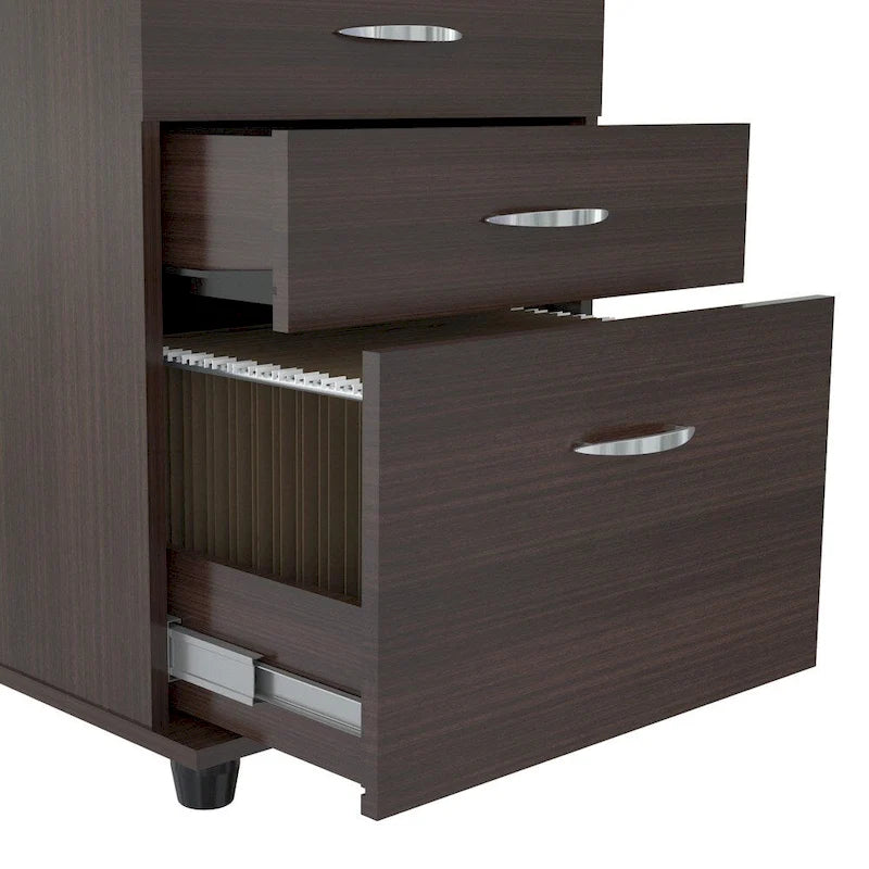 Porch & Den Fremont 3-drawer Espresso File Cabinet
