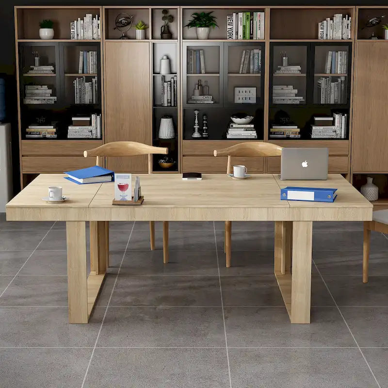 Modern Office Conference Meeting Room Table, 86.6X47.2 Computer Desk