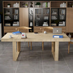 Modern Office Conference Meeting Room Table, 86.6X47.2 Computer Desk