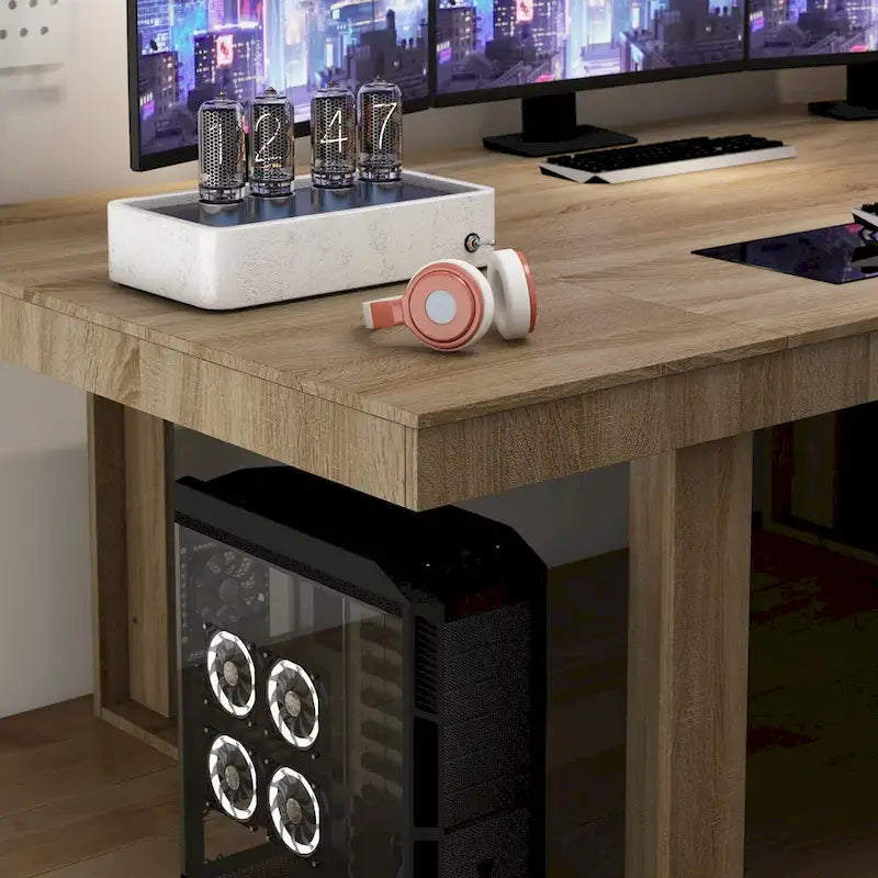 Modern Office Conference Meeting Room Table, 86.6X47.2 Computer Desk