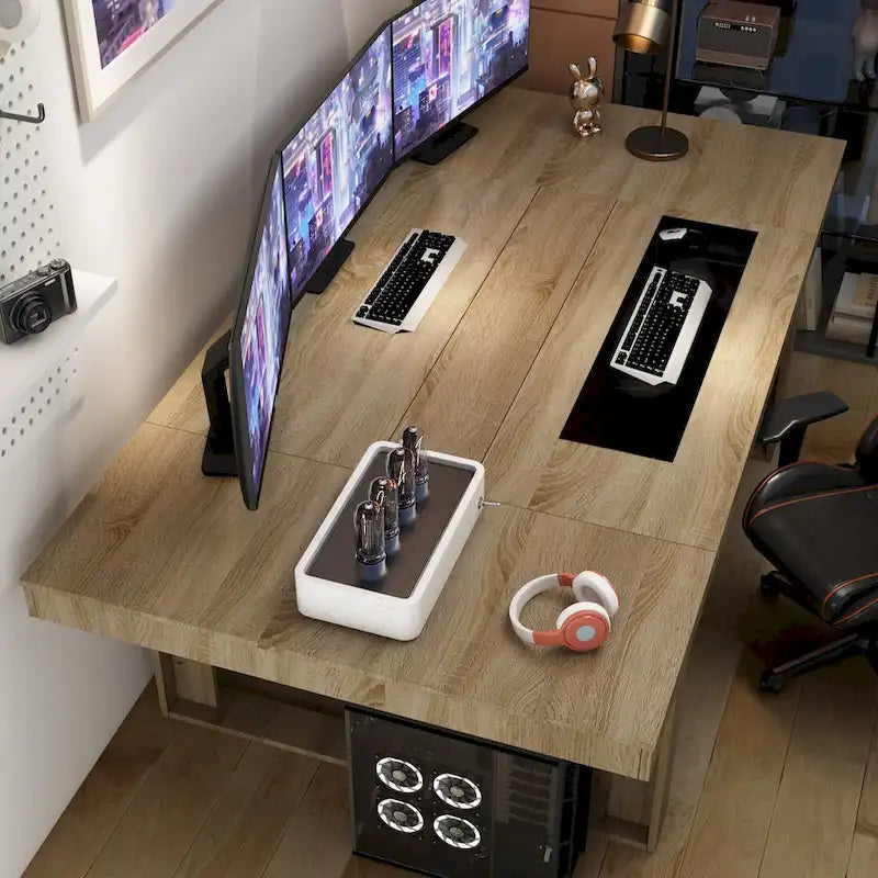 Modern Office Conference Meeting Room Table, 86.6X47.2 Computer Desk