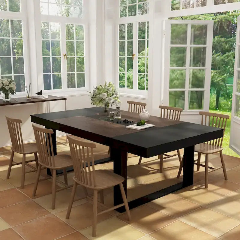 Modern Office Conference Meeting Room Table, 86.6X47.2 Computer Desk