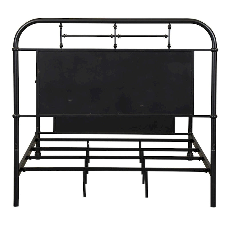 Vintage Distressed Full Metal Headboard