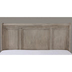Transitional-Style Grey Wood Two-Piece Set: Storage Sleigh Bed & Cabinet Combo