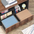 63 Large Executive Desk L Shaped Computer Desk with File Storage Cabinet