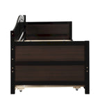Nestfair Twin Size Wooden Daybed with Trundle Bed