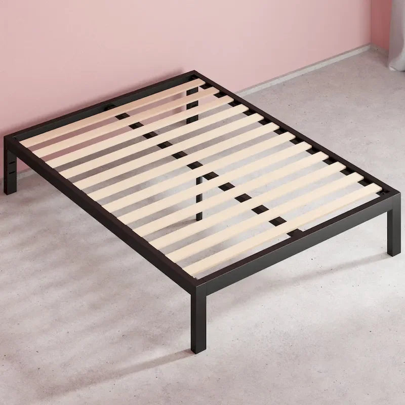 Priage by ZINUS Black Metal Platform Bed Frame
