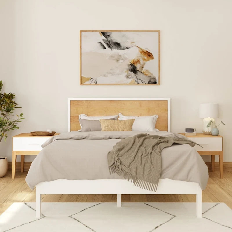 Plank and Beam 3 Piece Queen-Size Bedroom Set with 2 Nightstands